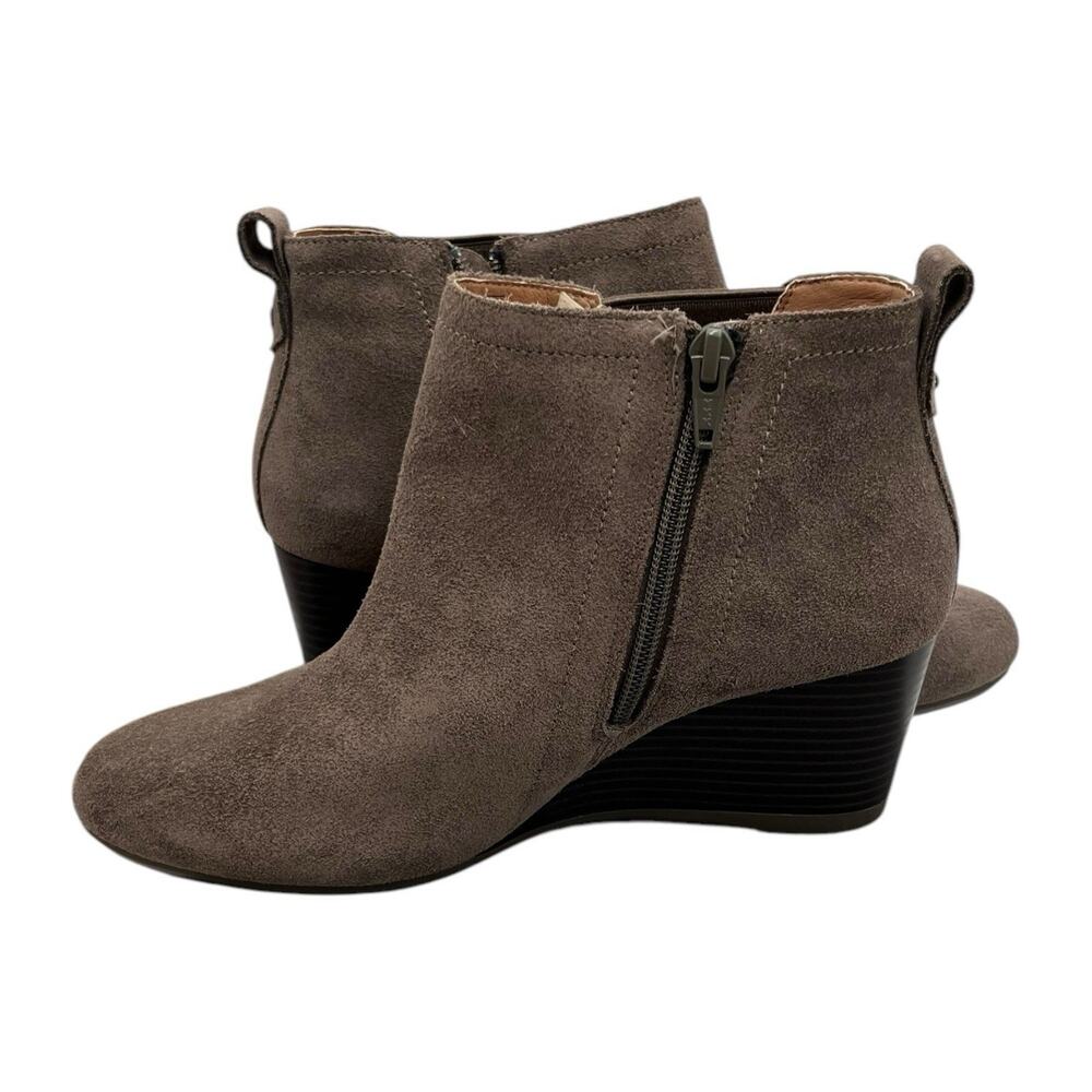 Vionic Womens Grey Wedge Ankle Boots Sz 7.5 Weather Resistant New w/box Paloma - Picture 7 of 9